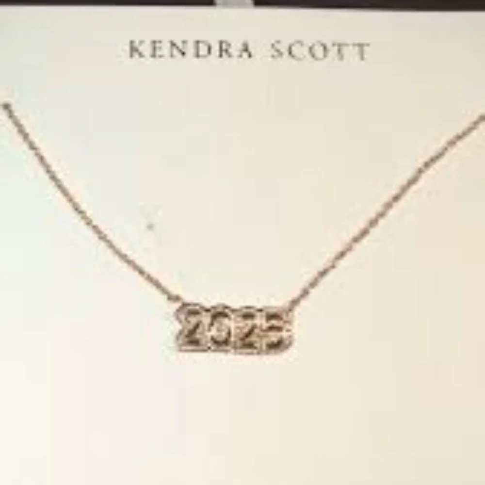 NIB- KENDRA SCOTT 2025 PENDANT NECKLACE- 14K GOLD OVER BRASS- LOBSTER CLAW - Picture 3 of 3